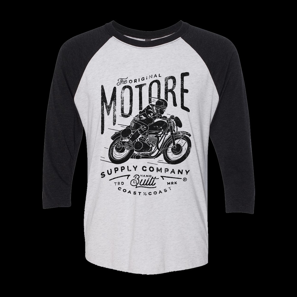 Motorcycle Baseball Tee - Picture 2 of 6